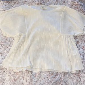 Madewell cream blouse